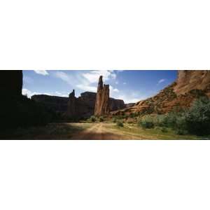 Rock Formations on a Landscape, Spider Rock, Canyon de Chelly, Arizona 
