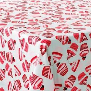   Cupcake Vinyl Tablecloth (Choose Rectangle or Round)