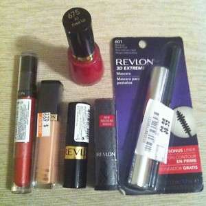 Revlon Makeup Lot (7 pc). Lips, eyes, Nails. MSRP $50+TAX  