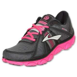  BROOKS Pure Flow Womens Running Shoes, Neon Magenta/Black Shoes