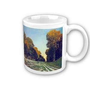   Chailly to Fontainebleau By Claude Monet Coffee Cup 