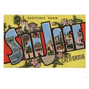  San Jose, California   Large Letter Scenes Stretched 