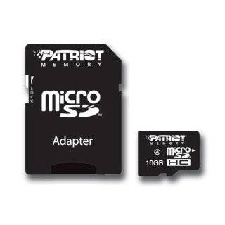  16 GB Patriot Flash MicroSD / MicroSDHC Memory Card (w/ SD Adapter 