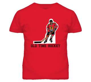 Blackhawks Old Time Table Hockey Player T Shirt  