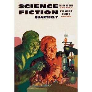  Vintage Art Science Fiction Quarterly Diabolical Scheming 
