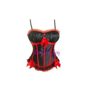   red overbust corset sexy corset back lace up boned corset sexy bustier