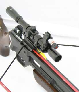 150 lbs Hunting Crossbow Scope Laser Arrows Cross Bow  