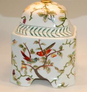14 High Lovely Song Birds Small Porcelain Table Lamp  