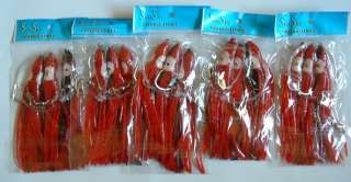 SET NEW RIGGED SQUID SKIRT TROLLING LURES