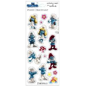  Lets Party By Hallmark The Smurfs   Puffy Sticker Sheets 