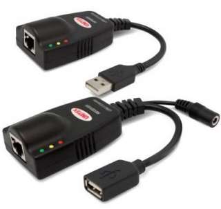 USB 2.0 OVER CAT5 5E 6 UTP EXTENDER 330 BUILT IN POWER  