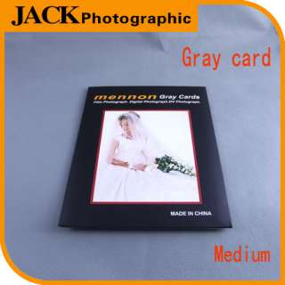  card for White balance exposure flash meter 18% size Medium  