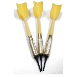   GLD Yellow Commercial Soft Tip Bar Darts Set of 3