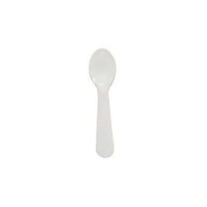  Lightweight Plastic Taster Spoon in White