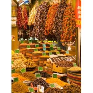  Dried Fruit and Spices for Sale, Spice Market, Istanbul 