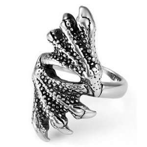  MENS Dragon Claw Stainless Steel Ring Size 11 Justeel Jewelry