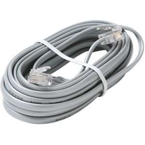 Steren 314 007SL Phone Cable. 7 26AWG/4C TELEPHONE LINE CORD UL SILVER 