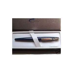   Sterling Fountain Pen Blue with Sterling Silver Fine Nib Office
