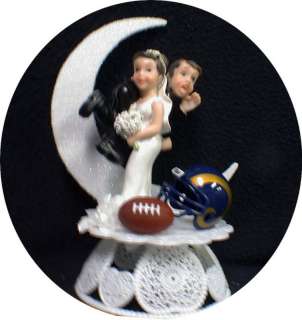 Oakland Raiders Football Team Wedding Cake Topper Funny  