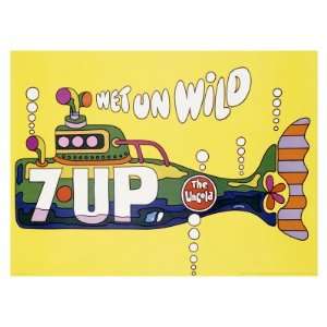  7 Up, Wet un Wild Submarine Giclee Poster Print, 32x24 