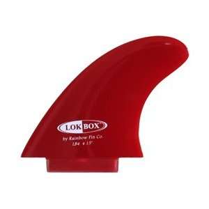  LokBox LB4 Surfboard Fin Set   Red