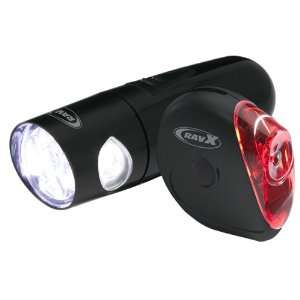  RavX Nite Duo 2 High Visibility Front and Rear Light Combo 