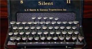   SMITH & CORONA SILENT MANUAL 8 11 BLACK TYPEWRITER S1136390B11  