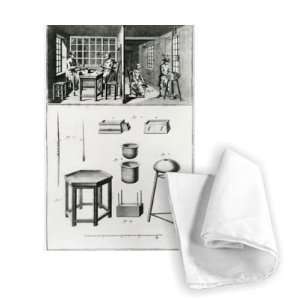  Buttons maker & lace maker, illustration   Tea Towel 100 