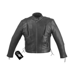   Leather Motorcycle Biker Scooter Vented Jacket Vest Chaps M 5XL  