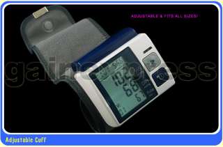 Wrist Blood Pressure Monitor Arm Meter Sphygmomanometer  