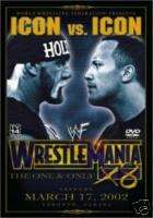 WWF WWE Wrestlemania X8 18 DVD, Austin Rock Hogan WCW  