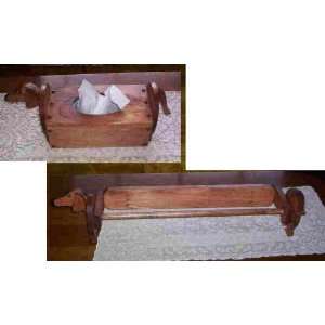    Dachshund Towel Holder and Tissue Box Cover Set