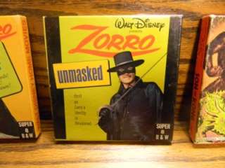   Super 8mm Movie Walt Disney Presents Zorro Unmasked In Box Look  