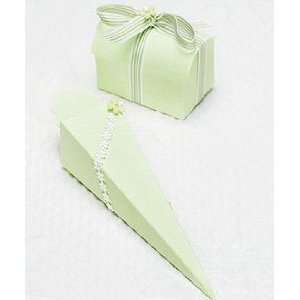   Seta Verdino   Green Wedding Favor Boxes (10)