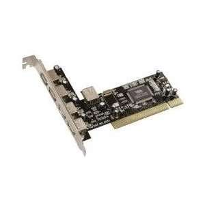  PCI Card 4+1 Internal Port USB 2.0 VIA Chipset Providing 4 External 