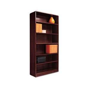  Radius Corner Bookcase, Wood Veneer, 6 Shelf, 35 3/8w x 11 