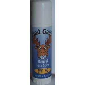  Mad Gabs Natural Face Stick SPF30 Unscented .6oz Beauty