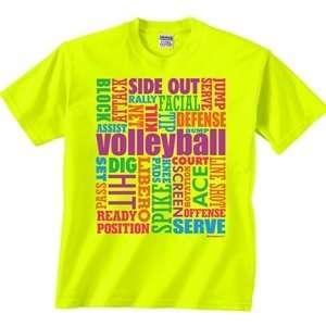  Volleyball Words T Shirt