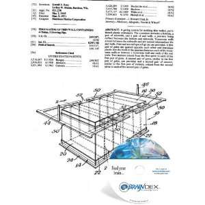  NEW Patent CD for EDGE GATING OF THIN WALL CONTAINERS 
