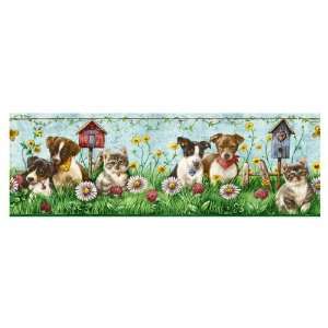  Sanitas Puppies & Kittens Wallpaper Border CK062172B 