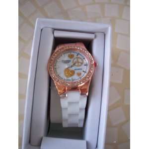   Figaro Couture Quartz White Band Gelee Watch in Box 
