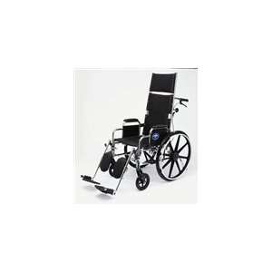Excel Recliner Wheelchair, 22 Wide w/Desk Length Arms & Elevating 
