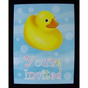   Ducky Duck Birthday Party or Baby Shower Invitations Toys & Games