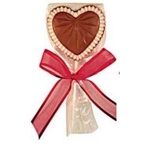 Chocolate, Heart Lolly Pop   4 PC Grocery & Gourmet Food