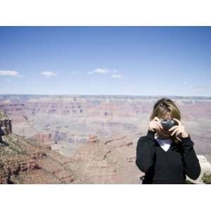 Woman Taking Photos, Grand Canyon National Park, Unesco World Heritage 