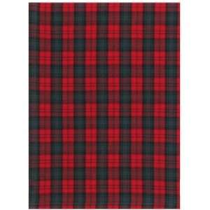  Durable Hand Woven 100% Cotton Red Plaid Placemat 12x18 